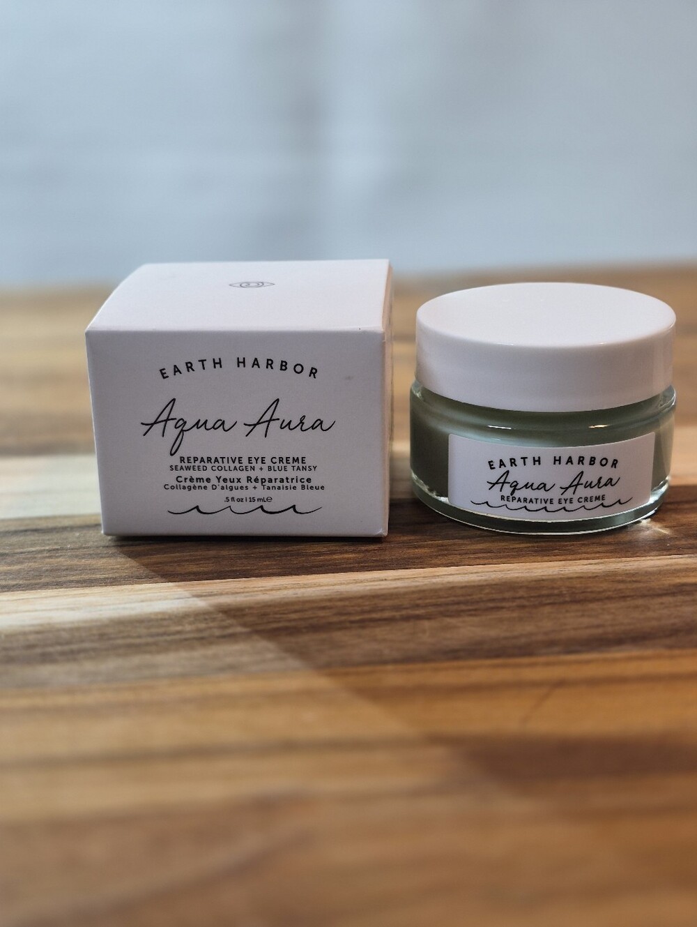 Earth Harbor Aqua Aura Reparative Eye Cream With Seaweed Collagen, 15ml, NIB
